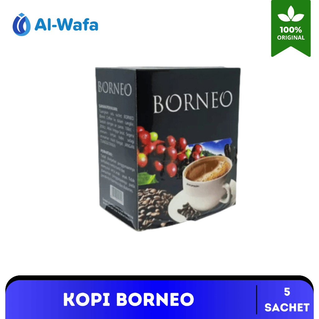 

AL WAFA - Kopi Borneo Minuman Herbal 1 Box Isi 5 Sachet