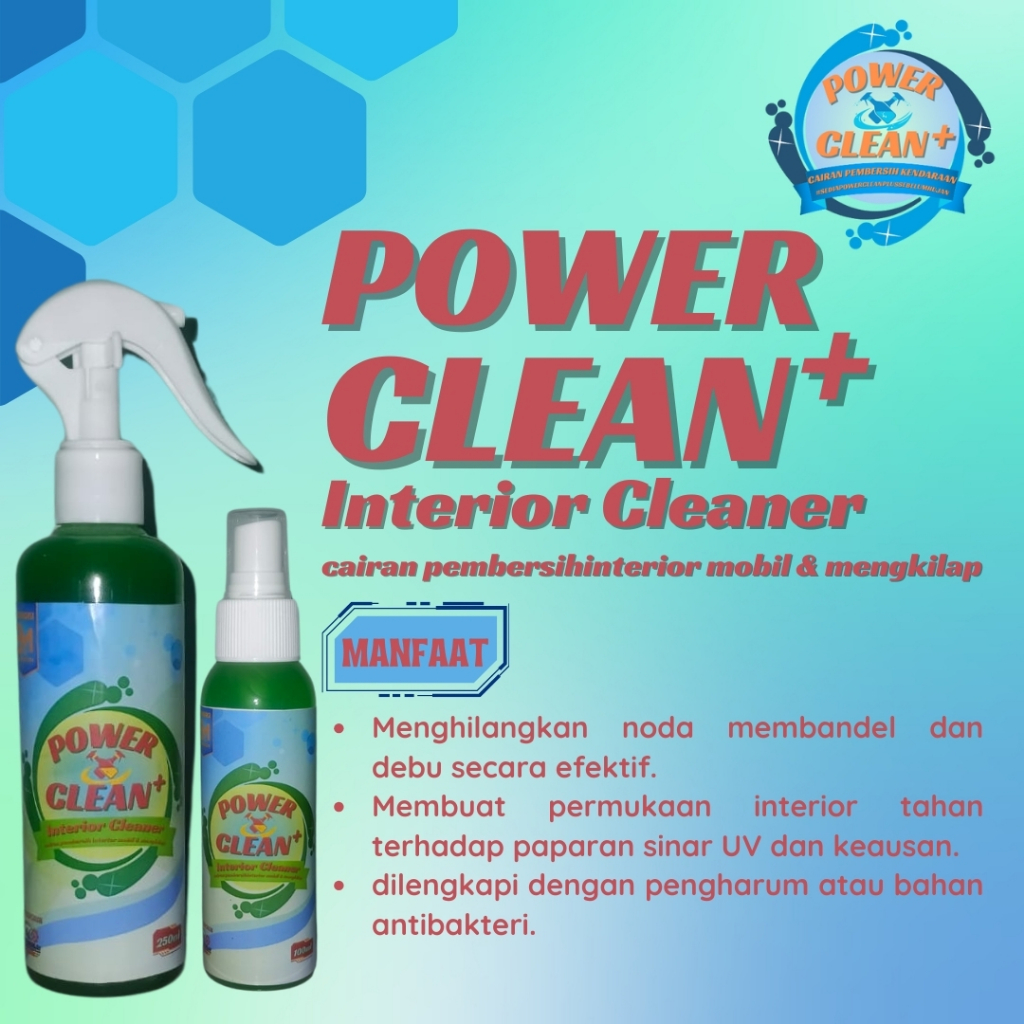 cairan pembersih & pengkilap interior mobil power clean