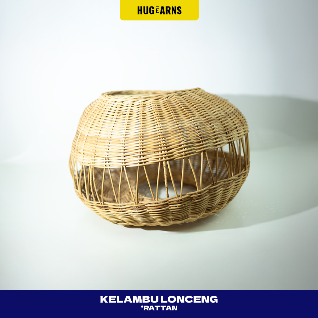 HUGeARNS - Hiasan Lampu Gantung / Kelambu Lampu / Kap Lampu Anyaman / Lampion Gantung / Kap Lampu Ro
