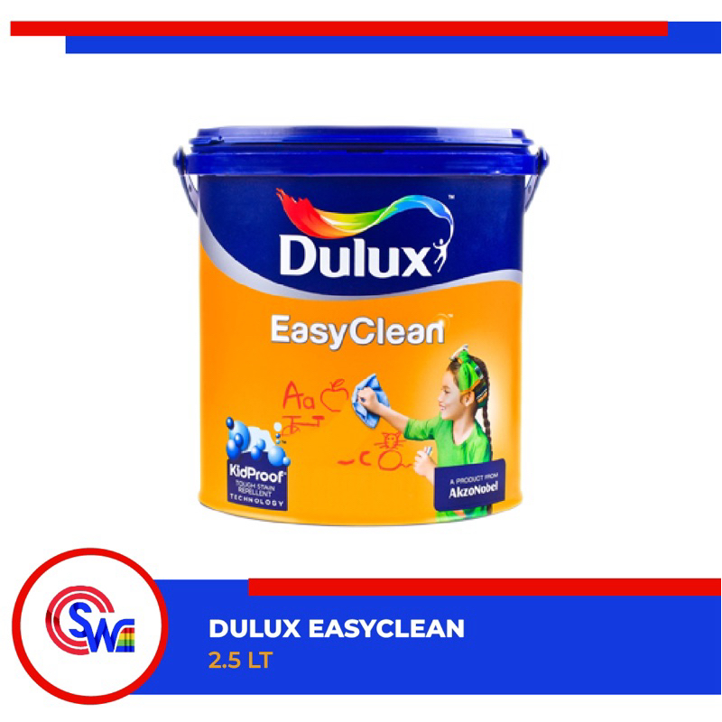 DULUX CATYLAC EASY CLEAN 2.5 L CAT TEMBOK DULUX EASYCLEAN