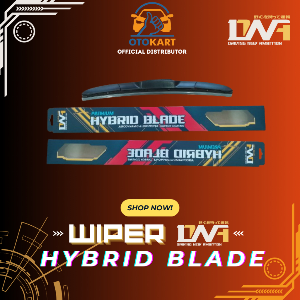 Wiper Mobil DNA Hybrid Blade / Wiper Hybrid Blade DNA Original / Wiper Hybrid DNA / Wiper Mobil DNA