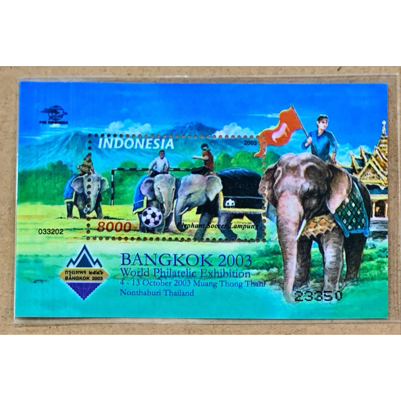 

PRANGKO INDONESIA 2003 SS BANGKOK STAMP EXHIBITION MNH.
