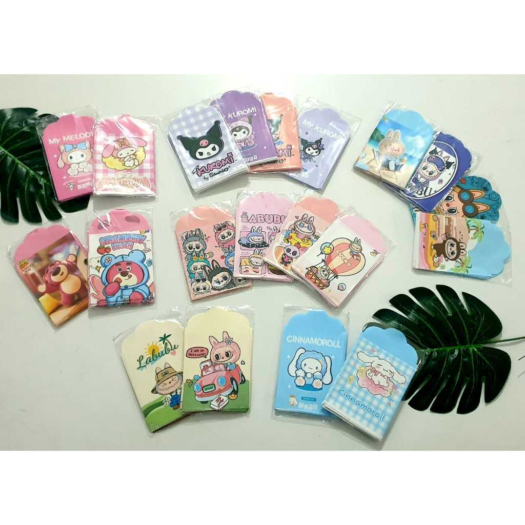 

Angpao amplop uang netral anak sanrio melody kuromi lotso cinamoroll labubu isi 10