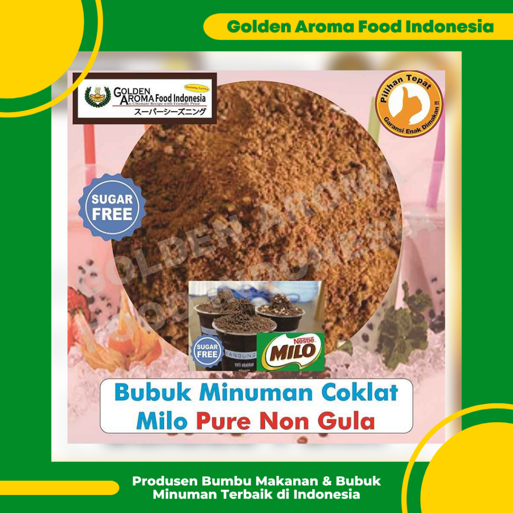 

Bubuk Minuman Coklat Milo Pure Non Gula 1 Kg Cokelat Milo Chocolate Drinking Powder No Sugar GAFI