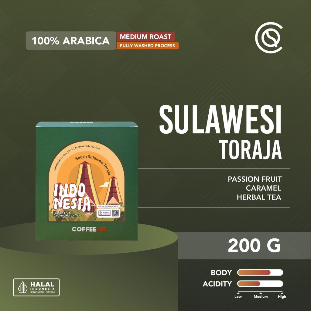 

COFFEEHQ SOUTH SULAWESI Toraja Full Washed