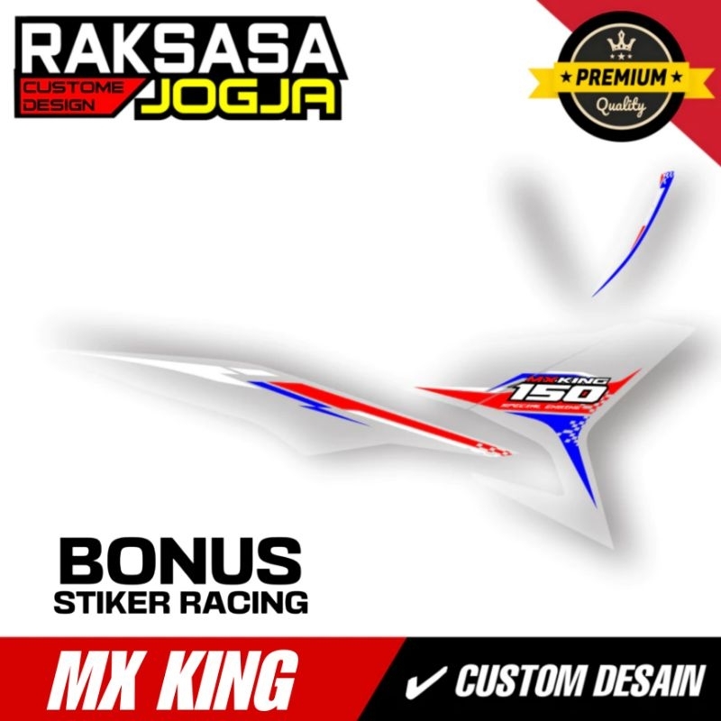 STRIPING CUSTOM MX KING EXCITER / YAMAHA SNIPER 150 MXi / DASAR HITAM / STRIPING YAMAHA Y15ZR / EXCI