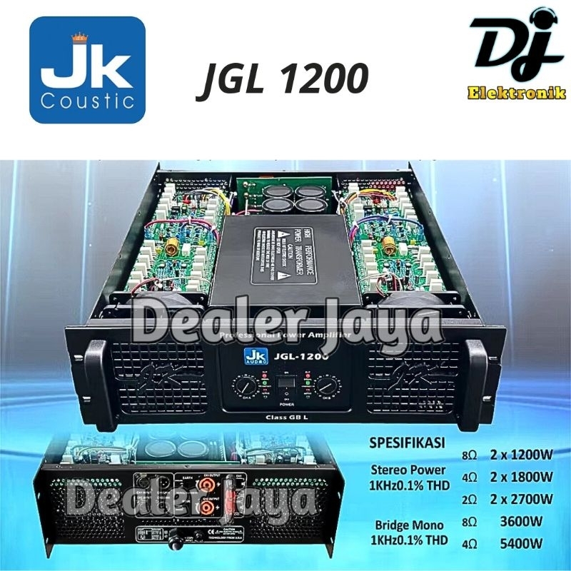 Power Amplifier JK Coustic JGL 1200 / JGL1200 - 2 channel