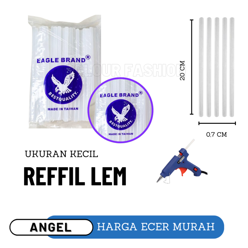 

Isi Ulang Lem Tembak / Reffil Lem Tembak / Lem Bakar Kecil / Refill Glue Gun Kecil 7mm / Cod / Atk Blessing