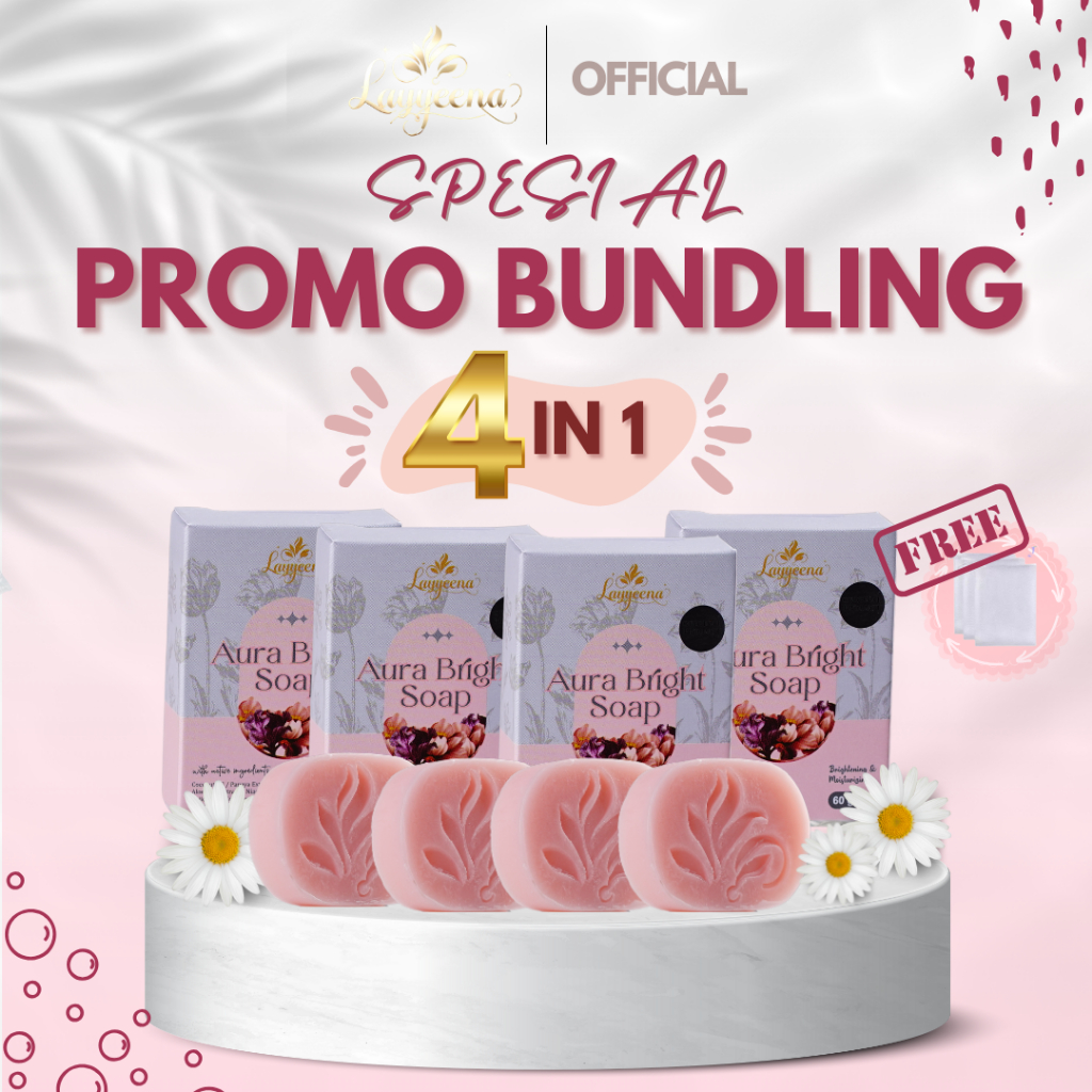 PAKET 4in1 LAYYEENA AURA BRIGHT SOAP