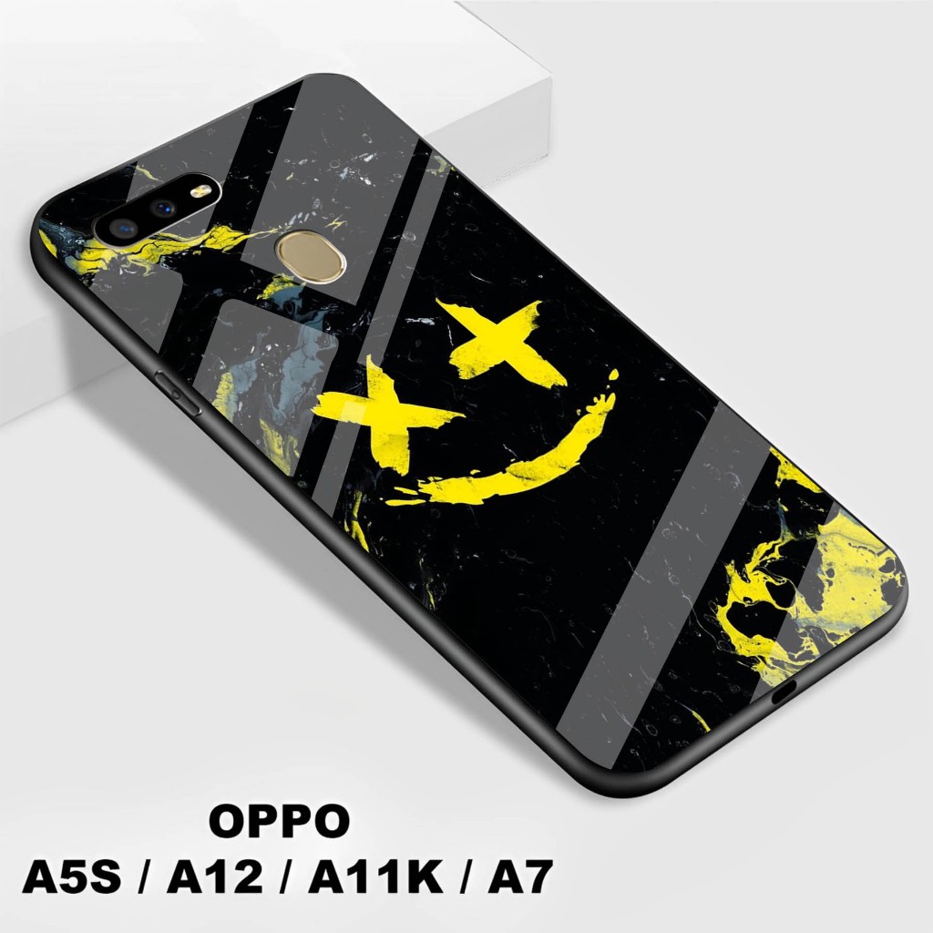Softcase Kaca Kilau Oppo A5S / A12 / A7 / A11K - Softcase Kaca   Oppo A5S / A12 / A7 / A11K - Softca