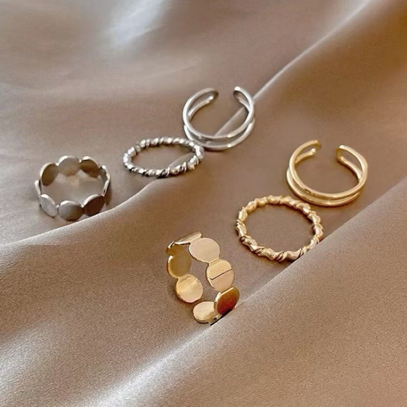 Set Isi 3 Pcs Cincin Wanita Fashion Korea OOTD