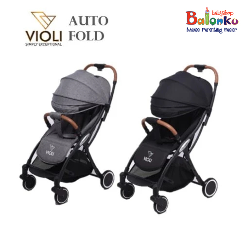 Violi Stroller Auto Fold (Black, Grey)