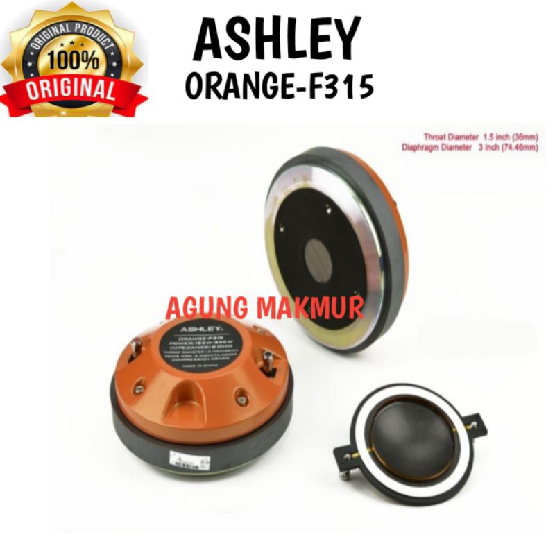 Tweeter Ashley ORANGE-F315 tweeter ashley Orange f315