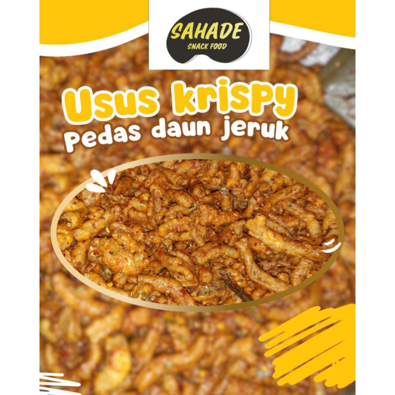 

Keripik Usus Ayam Crispy Pedas Daun Jeruk 1/2 kg