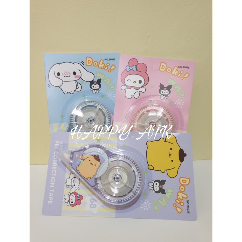

TIP EX KERTAS / CORRECTION TAPE / PENGHAPUS TINTA SANRIO KUROMI