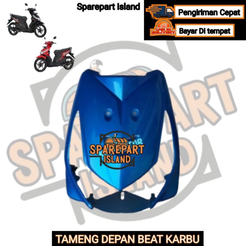 COVER TAMENG BEAT KARBU BIRU - TAMENG DEPAN BEAT KARBU