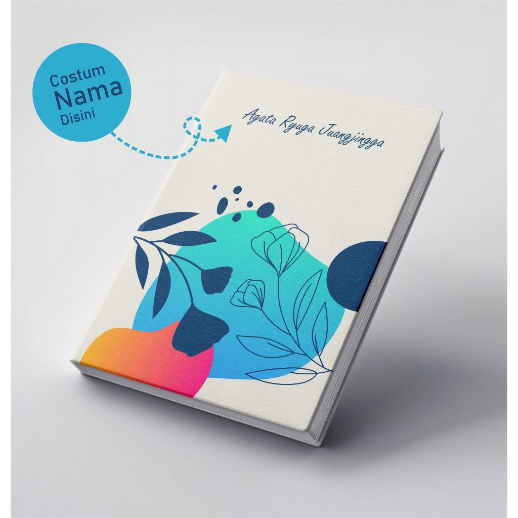 

COSTUM NOTEBOOK HARDCOVER GANTI NAMA