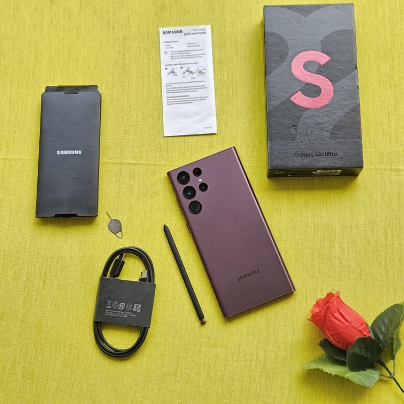 SAMSUNG S22 ULTRA 5G SEIN 12/256GB | 12/512GB Resmi indonesia Second Bekas Ram 8/128 Gb
