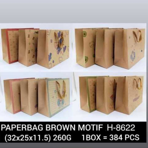 

Paperbag Tas Kertas Medium/Paperbag Murah/ Tas Souvenir Warna Coklat KODE 8622