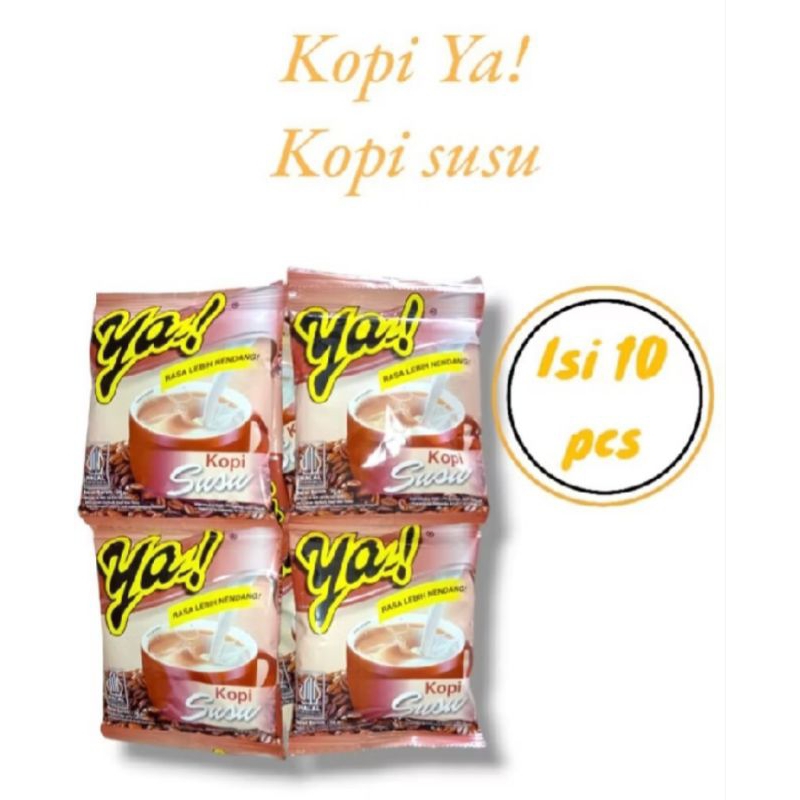 

Kopi YA Susu kemasan saschet Renceng