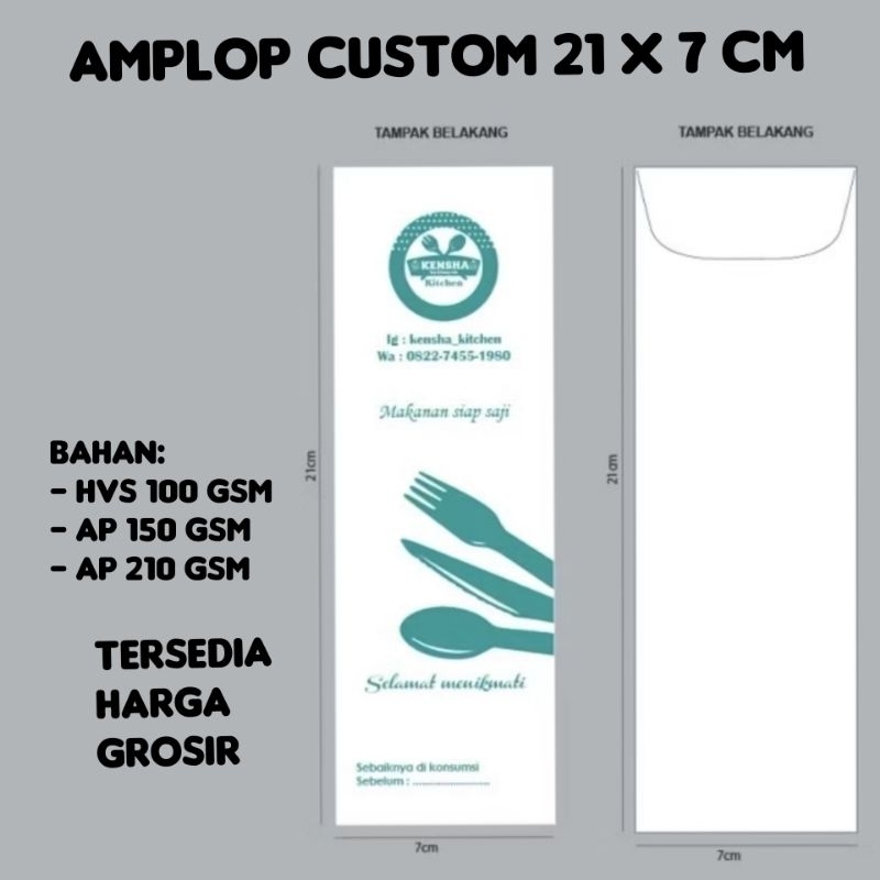 

PRINT CETAK AMPLOP HVS 21x7 atau 7x21 CM | CETAK AMPLOP HVS 100gsm CUSTOM | CETAK AMPLOP CUSTOM | CETAK KOP SURAT AMPLOP KERTAS | CETAK AMPLOP KANTOR