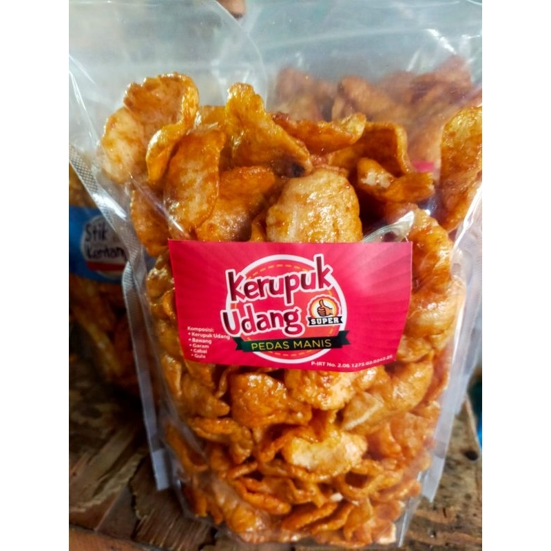 

Kerupuk Udang Pedas Manis 500 gram