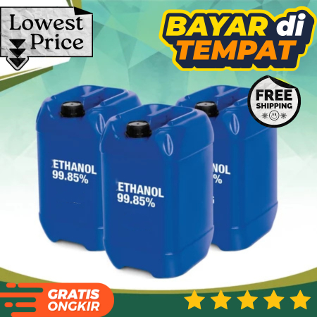 Alkohol 96% 20 liter/ Alkohol 96% 20 liter/ ethanol 96% 20 liter Kemasan Baru Garansi Murni