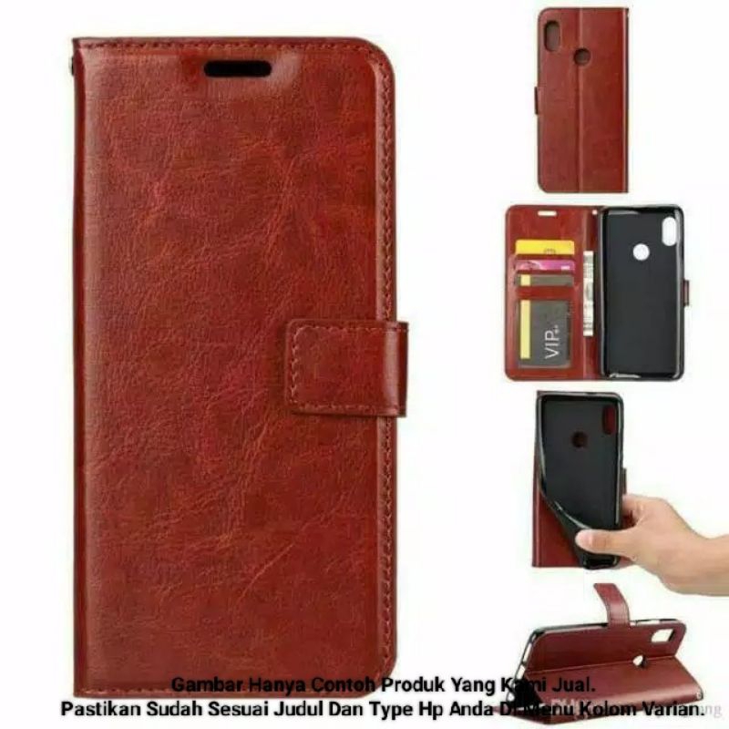 Flip Leather Case Dompet XIAOMI REDMI 5 PLUS 6 6A 6X 6 PRO Casing Flip Wallet Magnet Case Cover Kuli