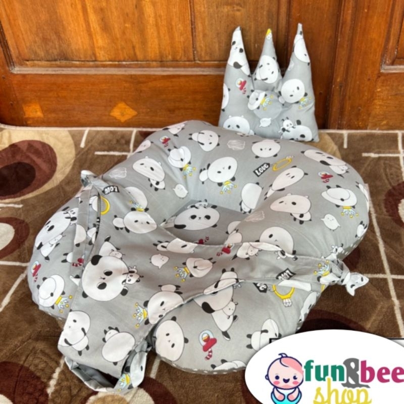 Rb22 Sofa Bayi Newborn Murah 2 In 1 Free Bantal Mahkota