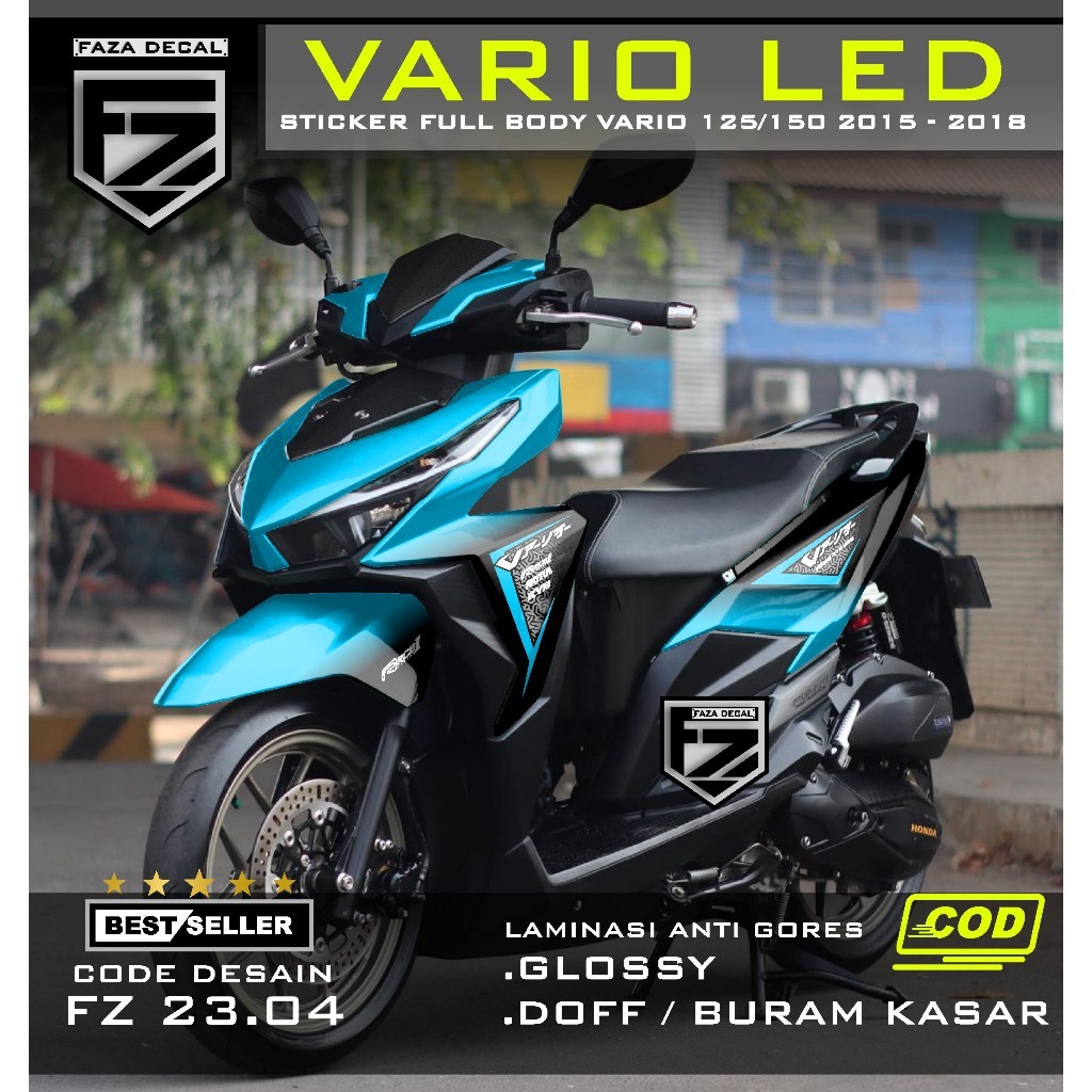 FAZA DECAL - ( COD ) TERBARU Decal Sticker Vario 125/150 LED Full Body Grafis Gradasi - Stiker Varia