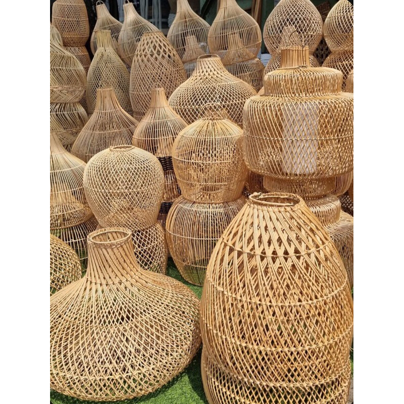 Rattan Lamp/kap lampu/ kap lampu rotan /lampion rotan