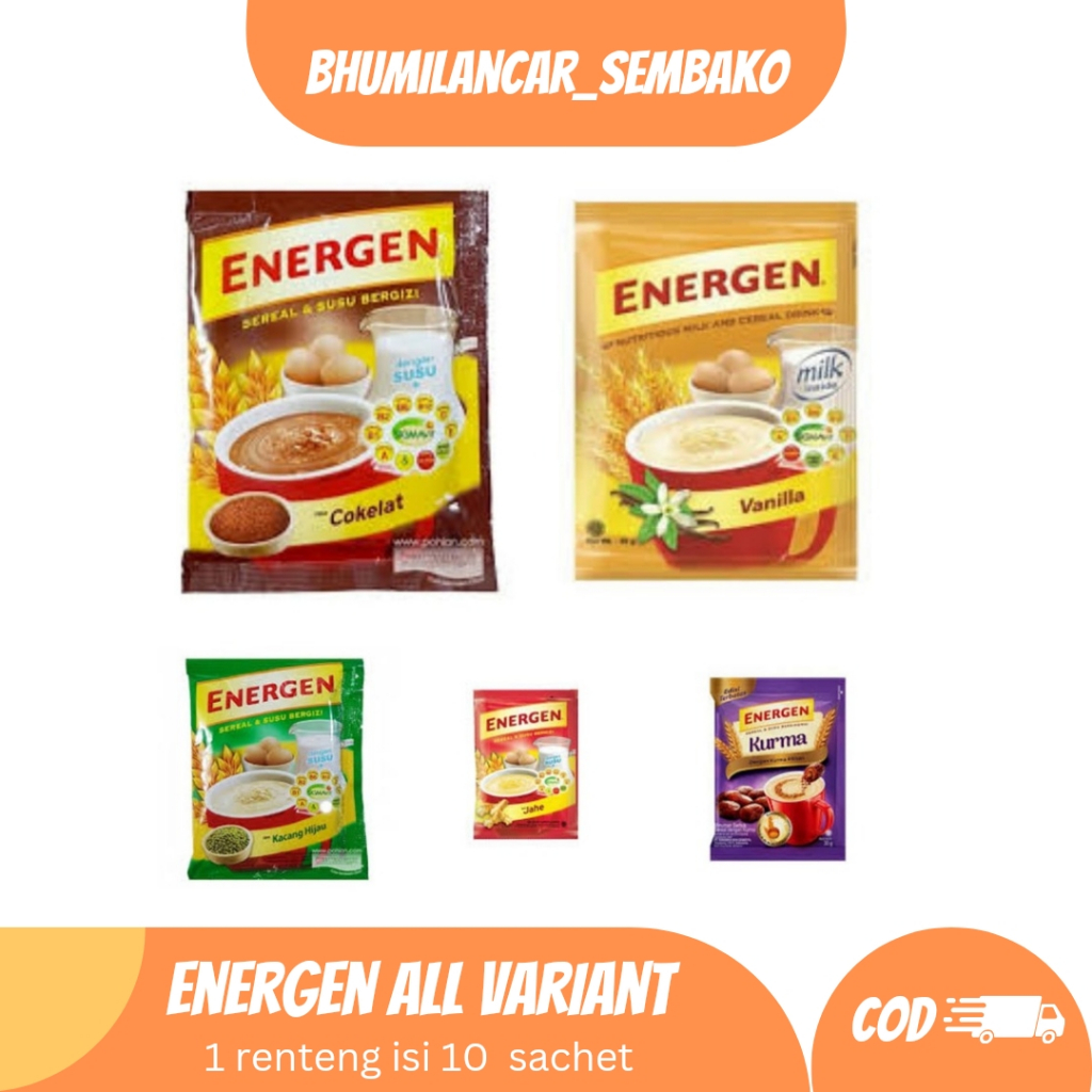 

Energen sereal all varian renceng 10 sachet murah grosir