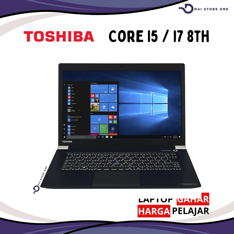 Laptop Toshiba i5 / i7 8th 8GB/SSD 256GB Bergaransi