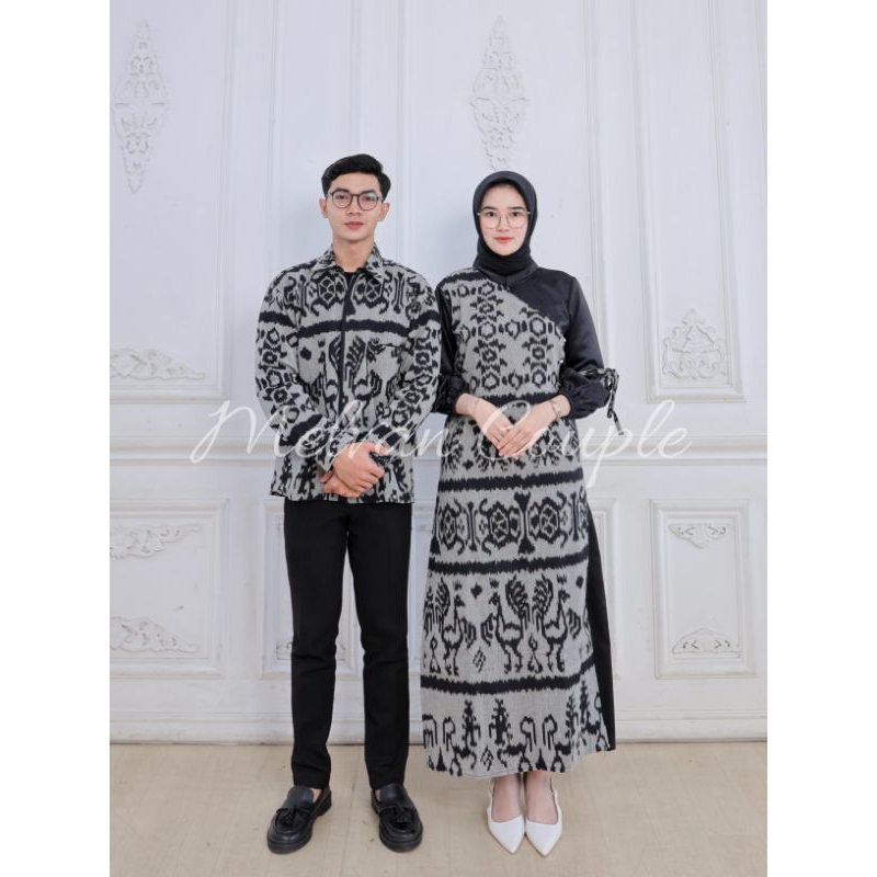 BAJU COUPLE TENUN - DRESS TENUN COUPLE - BAJU COUPLE PASANGAN