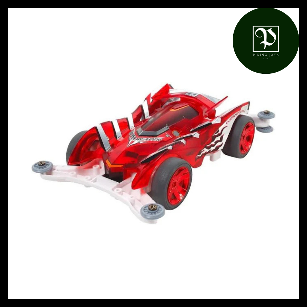 Tamiya Mini 4WD Daxing Slash Reaper Clear Red Special AR Chassis - Rep. Tamiya Merk Daxing