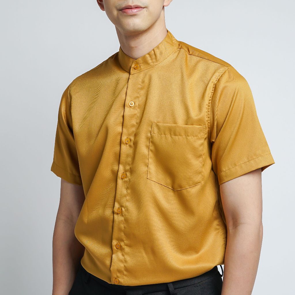 Kemeja Pria OS Mustard Twill