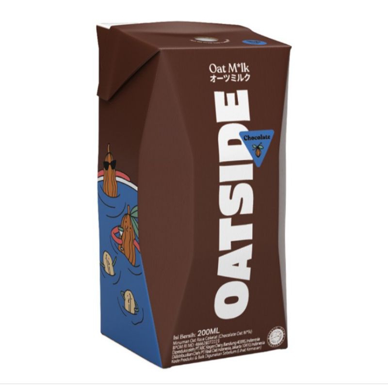 

Oatside Susu Oat Cair Cokelat with Straw Kotak 200 ml