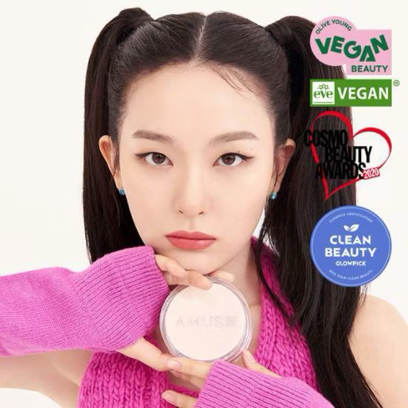 AMUSE Skin Tune Vegan Cover Cushion 15g | Foundation Single Product | Refill | Set Amuse