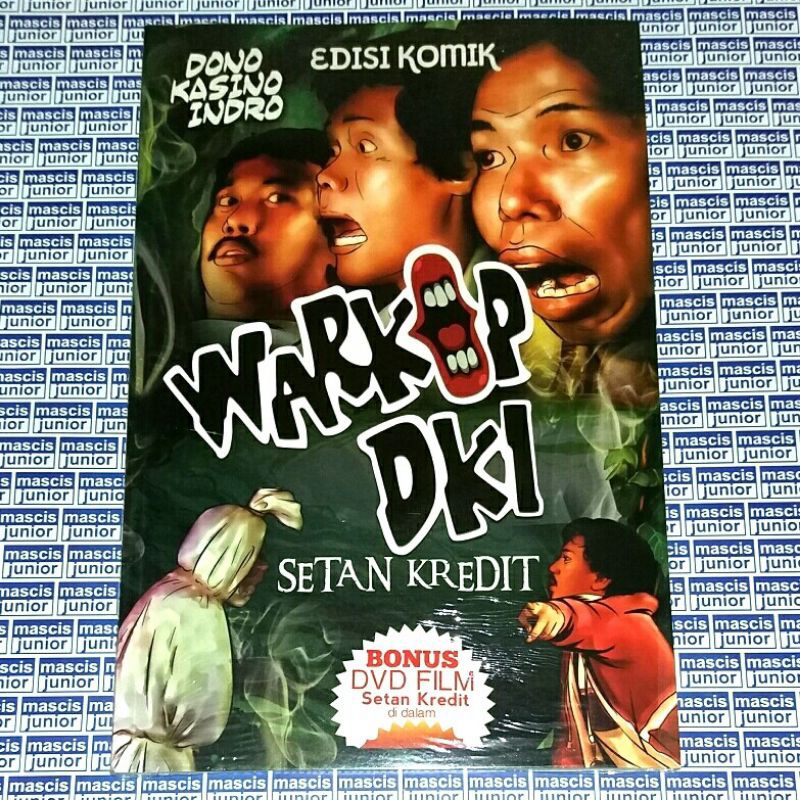 Buku Warkop DKI Edisi Komik bonus DVD SETAN KREDIT Dono Kasino Indro