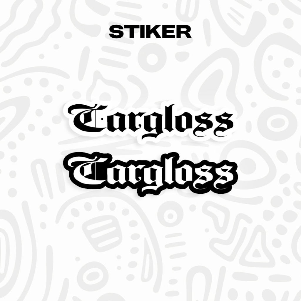 

[] STIKER CARGLOSS / TANPA MINIMAL / STIKER MURAH / STIKER KEREN / STIKER VIRAL / STIKER AESTHETIC