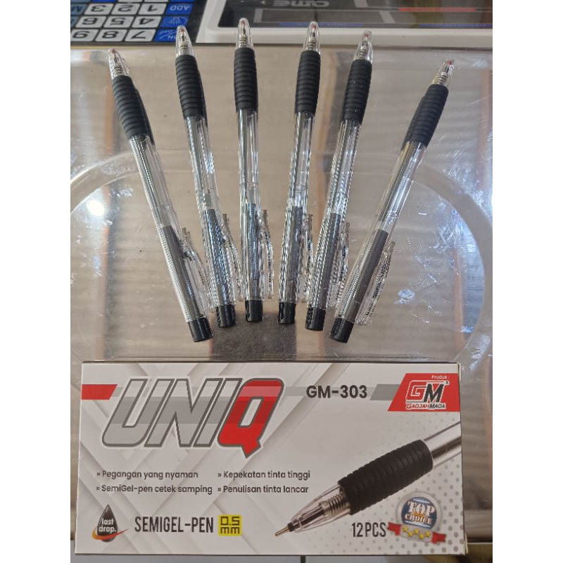 

Pulpen UNIQ GM-303 0.5 mm