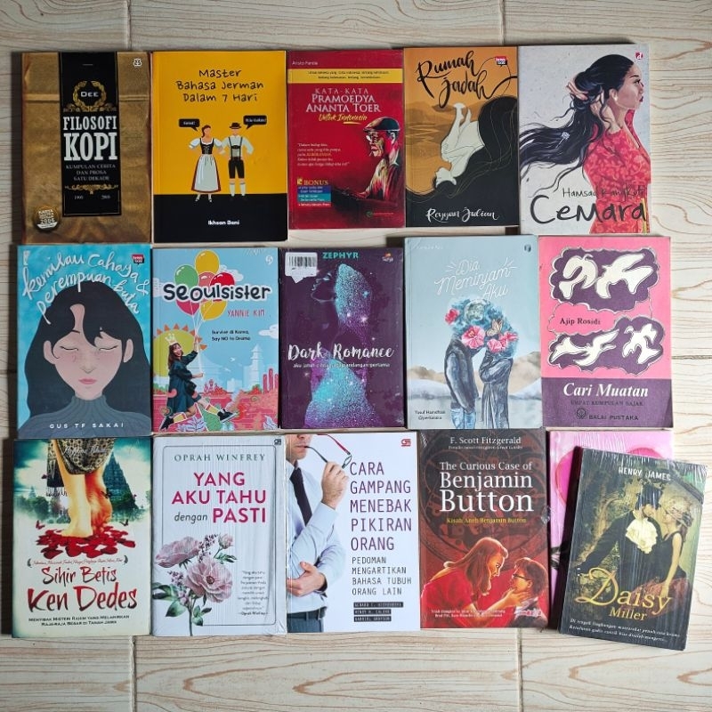 original obral buku sastra novel terjemahan puisi kumpulan cerpen murah cuci gudang misteri thriller
