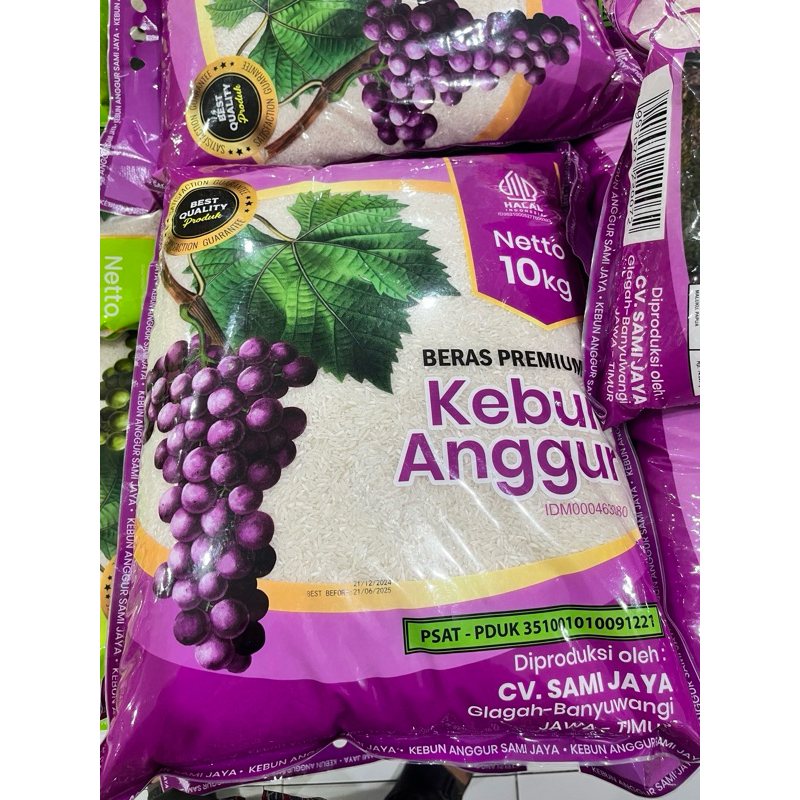 

beras kebun anggur mantap