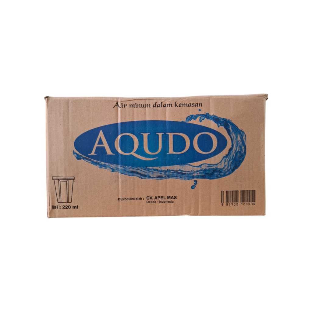 

Aqudo Air Demineral 220 ml Isi 24 Cup 1 Dus