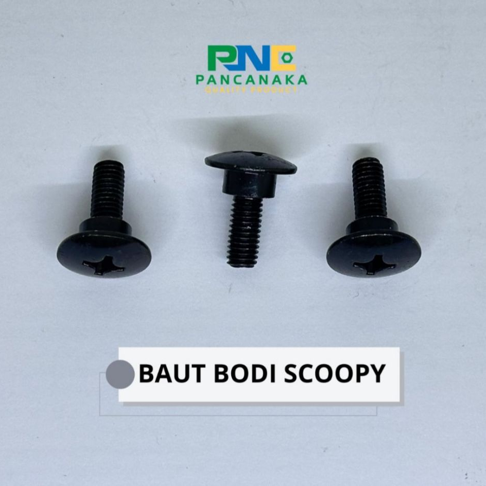 Baut Mur Body Cover Bodi Scoopy Honda Screw Pan Scoopy