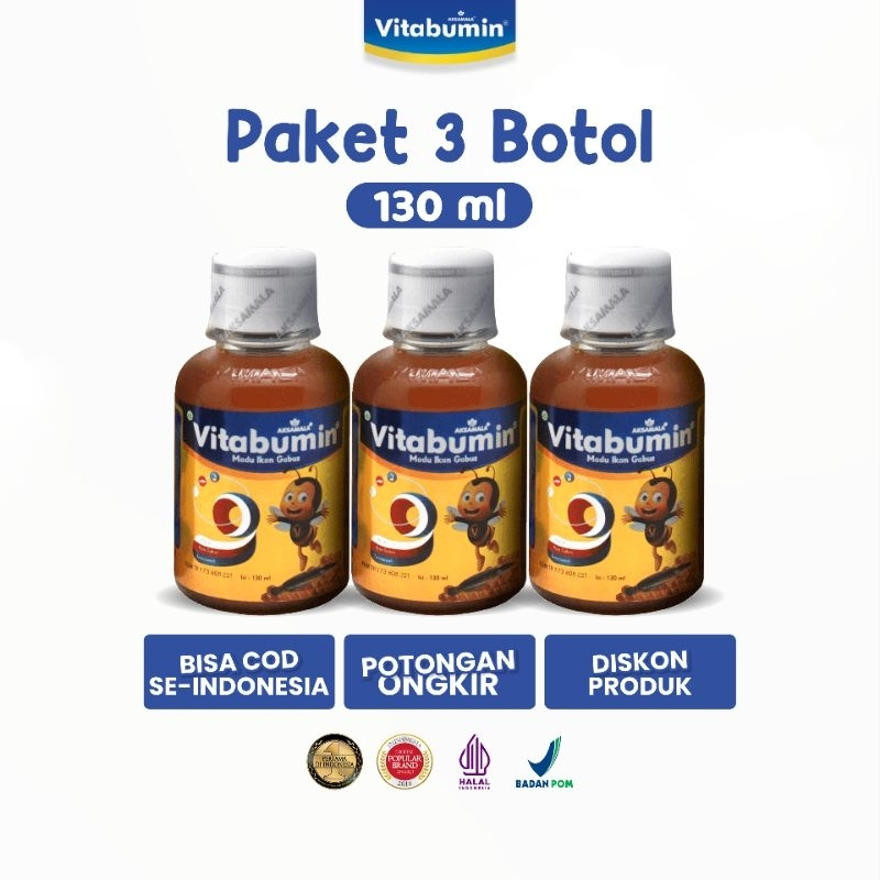 

Paket Hemat Vitabumin 3 botol 130ml