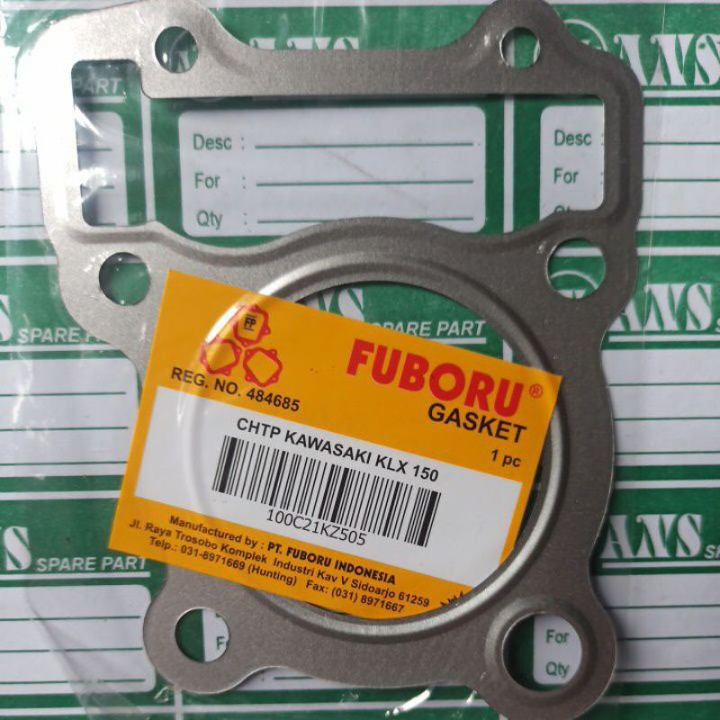 Fuborus Gasket Kawasaki KLX 150 chtp/pak kop