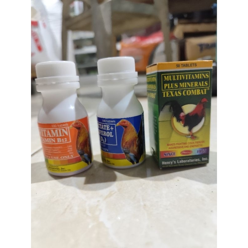 Calcium Multivitamins texas combat obat vitamin ayam piliphins 10tablets