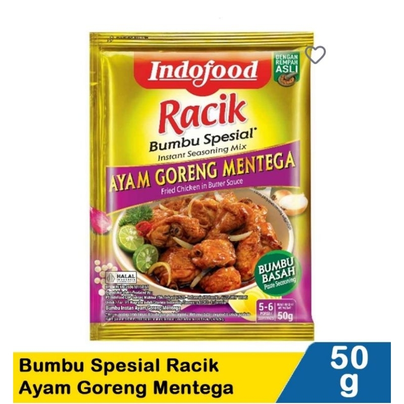 

Indofood Bumbu Spesial Racik AyamGoreng Mentega 50g