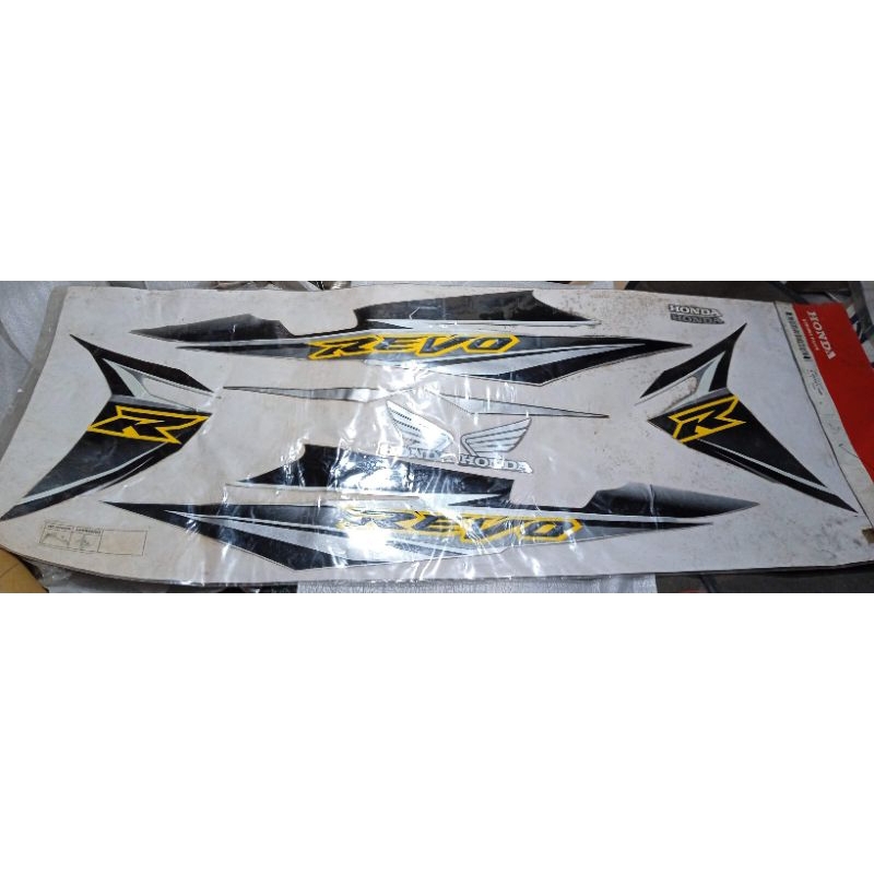 871x0 kwy 710 zb original AHM Astra Honda motor stripe type 2 dg slv mt striping stiker box cover bo